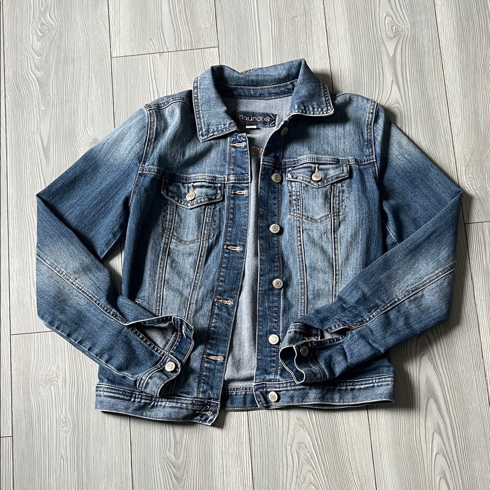 Maurices Light Blue Denim Jacket